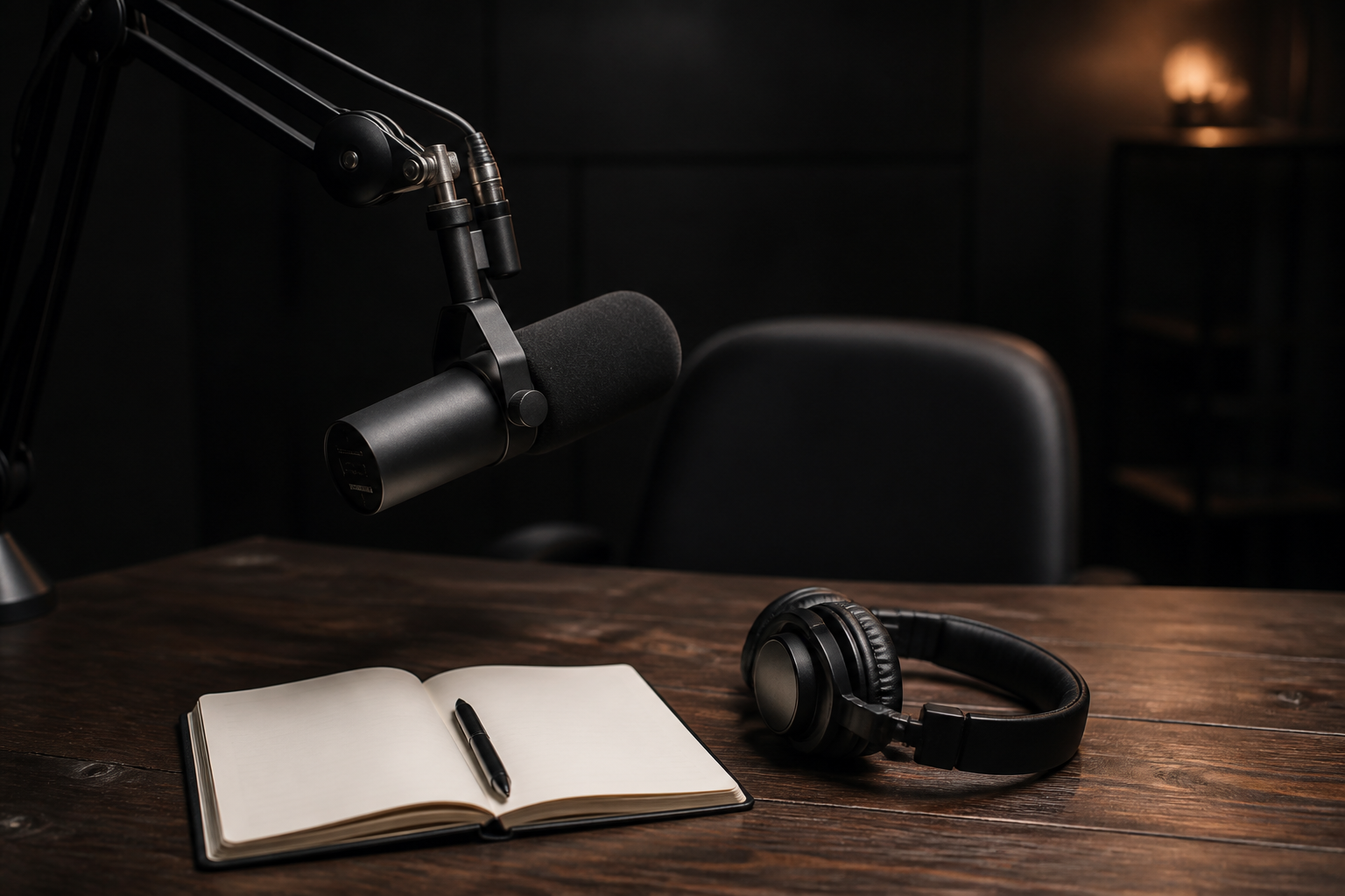 A studio microphone
