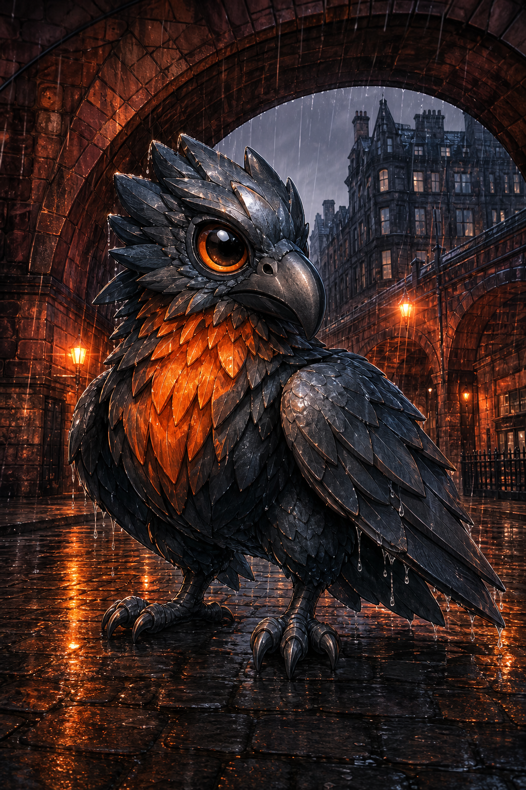 Cassian Rook, a iron rook discovered in Glasgow, United Kingdom