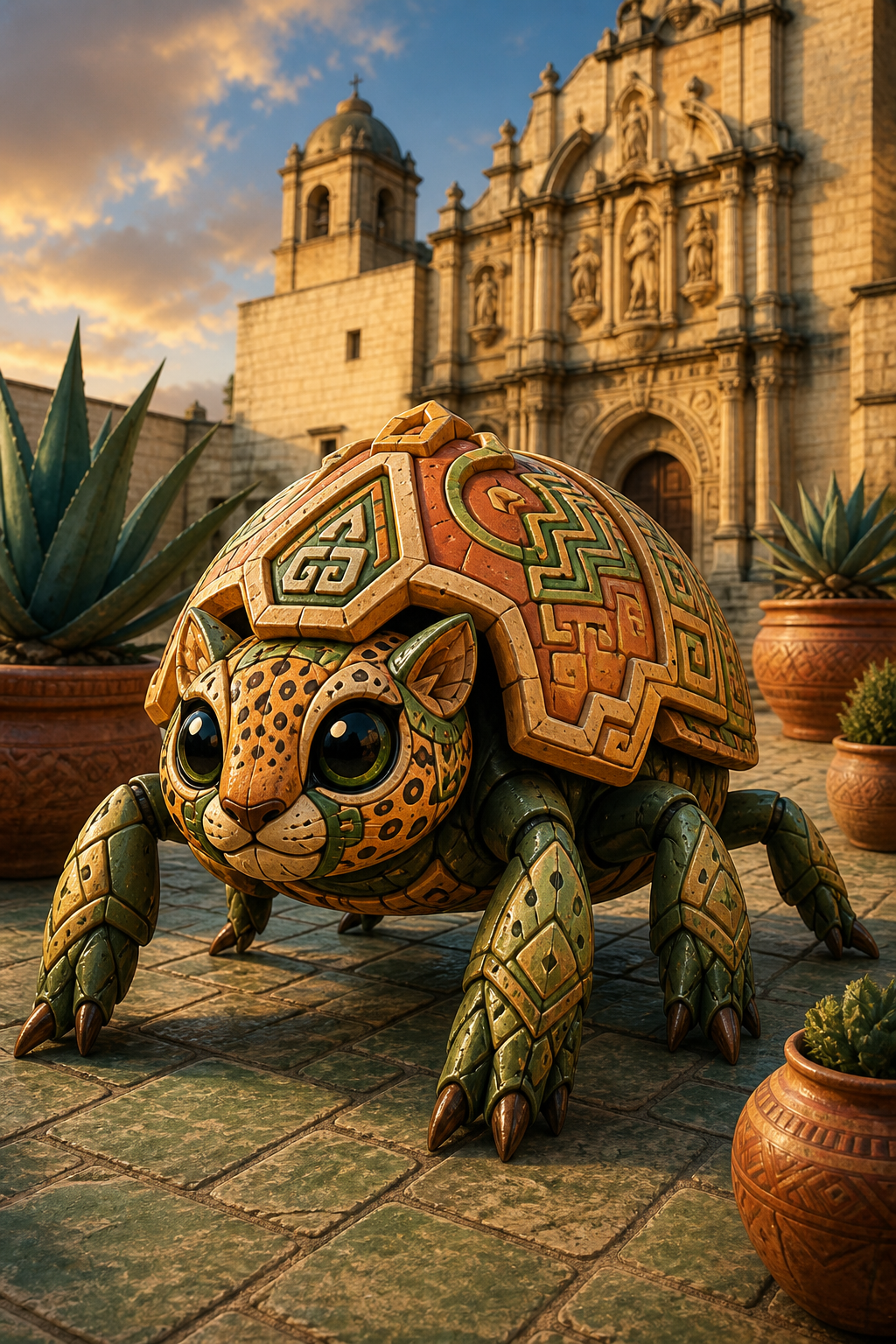 Hale Barro, a clay jaguar-beetle discovered in Oaxaca de Juárez, Mexico