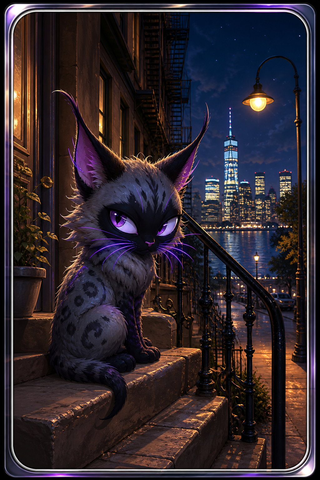 Kitt Stoop, a stoop lynx discovered in Jersey City, United States